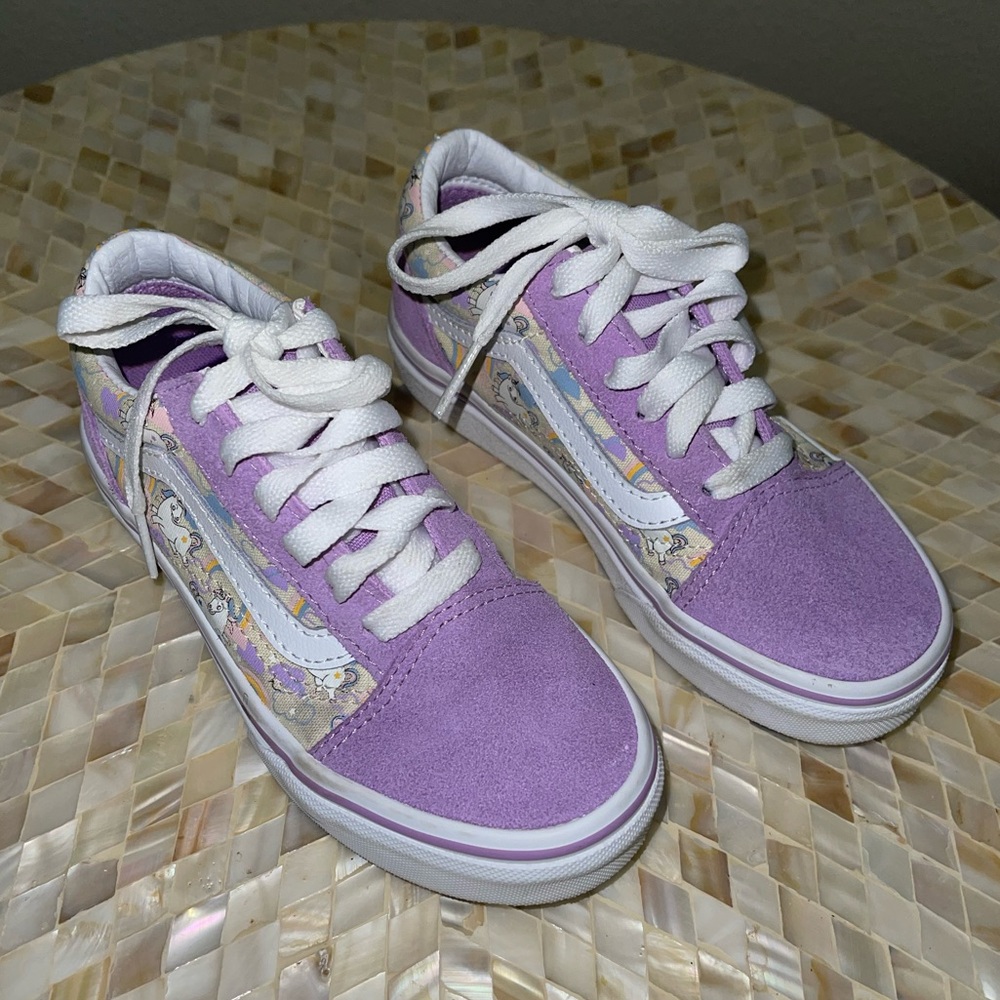 Vans kids Old Skool size 12.5 girls Glow in the dark